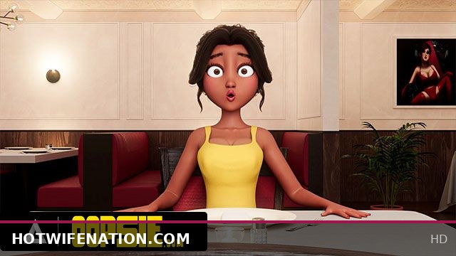 Waitress Fills Mouth and Ass with Cum During Service in Intense 3D Cartoon Porn