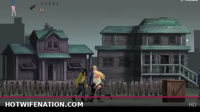 Two Aliens Fucking a 2D Blonde in Parasite City Part 2