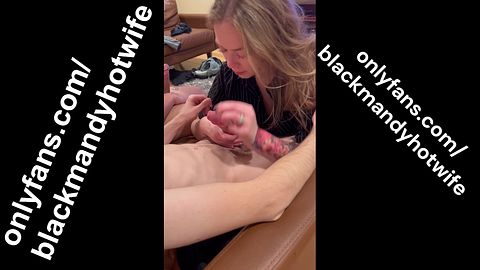 Girlfriend Gets Pounded and Sucked by Multiple Dicks While Cuckold Boyfriend Watches