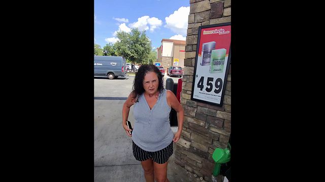 Cougar Wife Picks Up at the Gas Station