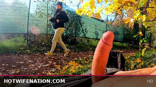 DICKFLASH in the Park: Horny MILF Can't Resist Giving a Hard Titty Fuck