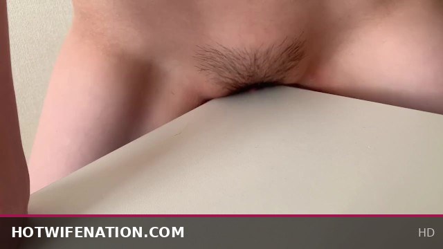 Slim Japanese Beauty Gets Hot and Squirts Masturbating at the Desk Corner