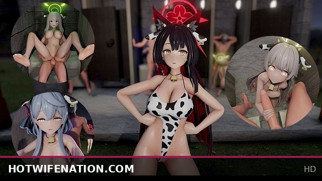 Bass Knight Hentai Dance and Sex with Kosaka Wakamo, Amau Ako, Ajitani Hifumi & Izayoi Nonomi