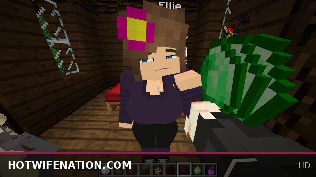 Hotwife Gives Facials in Minecraft Gaming Session