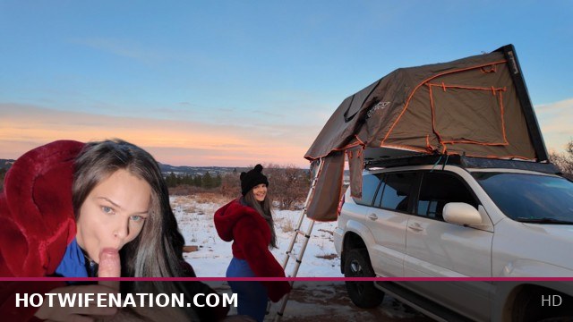 Xmas Camping Fuck: Stranger's Big Ass On Display