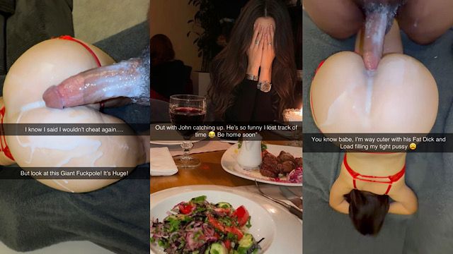 Wife Cheats with Coworker John - Gets Pounded Hard and Snapchats Her Husband