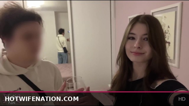 Hotwife turns stranger into a willing cuckold with a wild orgasm during No Nut November challenge