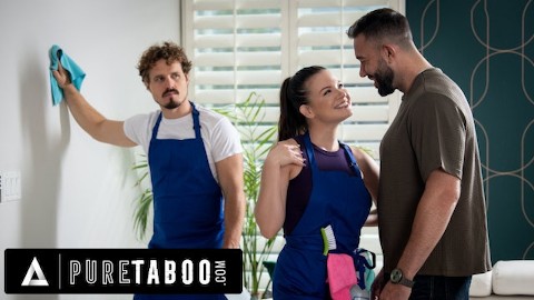 Alison Rey Teases Wealthy Client Will Pounder While Her Husband Watches as the House Cleaner