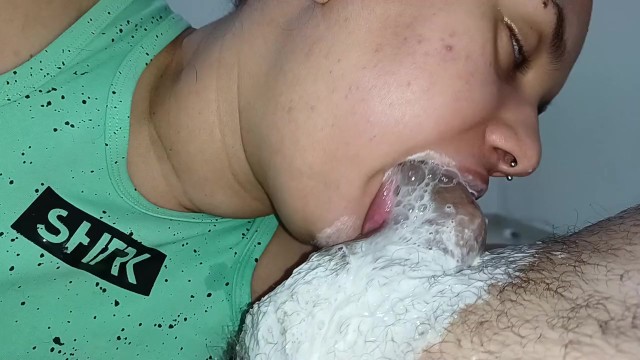 Deep Throat Delight: Swallowing Every Inch While the Cuckold Cums Hard