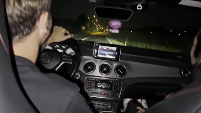 After the movies, I began to pleasure my friend's guy in the car.