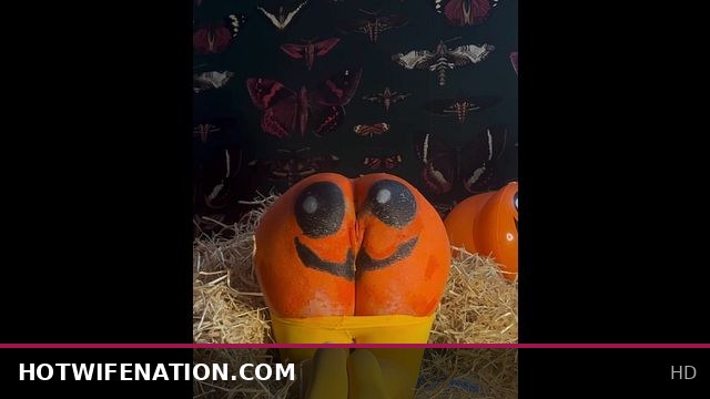 Teen Enjoys Double Cream Pie in the Pumpkin Patch Fun