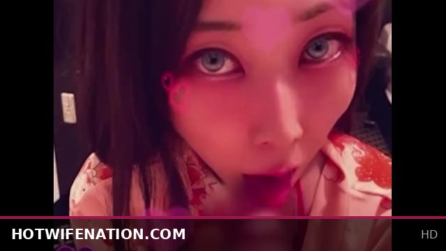 Beautiful Japanese Woman in Kimono Yukata Cosplay Loves Hot Spit-Swapping Sex – Short Version