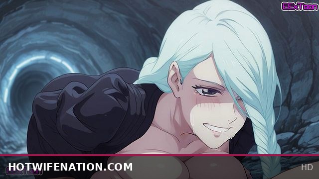 Mei Mei's massive tits deliver a blow job in this hentai animation