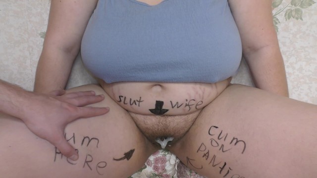Cuckold husband discovers wife's breeding session and begins to pleasure himself