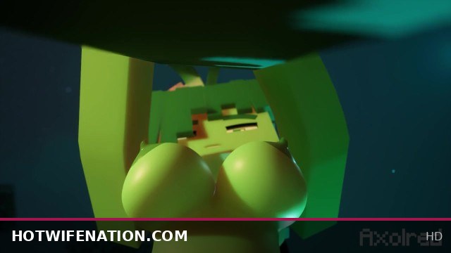 Steve fucks a Zombie girl in Minecraft
