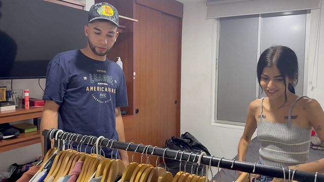 Seductive employee trades a new shirt for an intense, orgasmic romp.